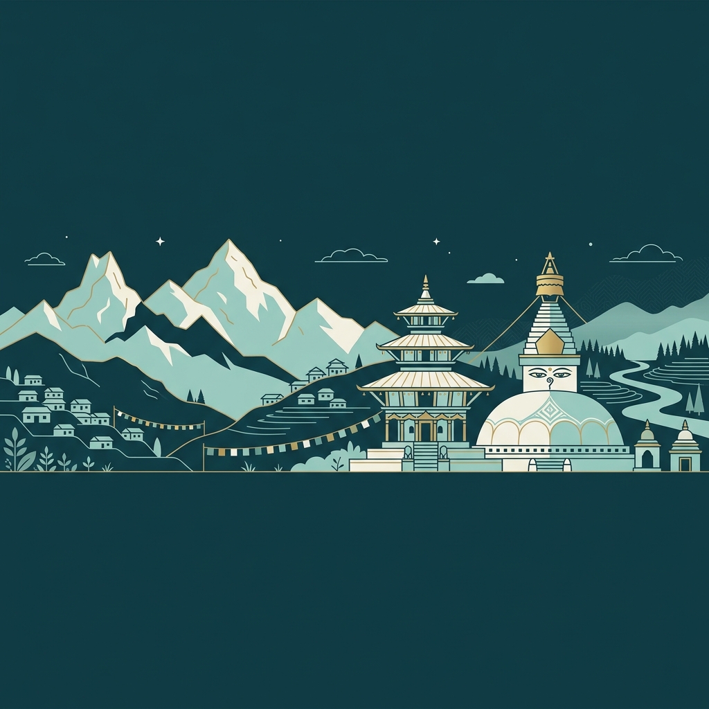 Himalayan Kingdom Silhouette